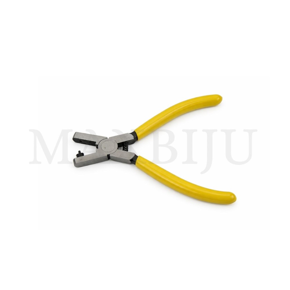Manual hole punch pliers.